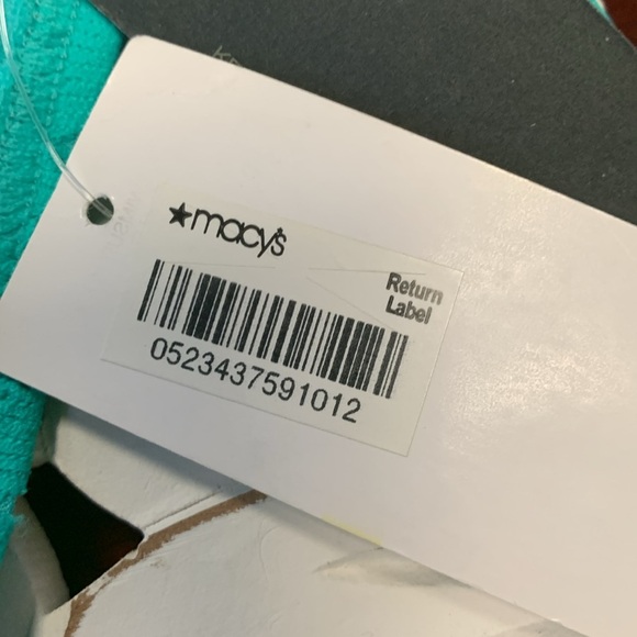 Kenneth Cole Reaction Crochet Detail SGL Aqua Green Bikini Bottoms Size M NWT - Picture 4 of 10